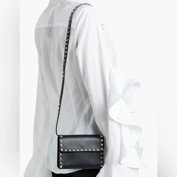NWT VALENTINO GARAVANI Rockstud leather shoulder bag - Picture 2 of 13